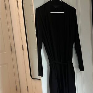 Hatch Black Knit Robe